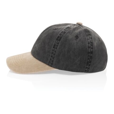 BEAU AWARE™ Two-Tone 6-Panel-Cap aus washed Cotton-Twill schwarz | ohne Werbeanbringung | Nicht verfügbar | Nicht verfügbar | Nicht verfügbar