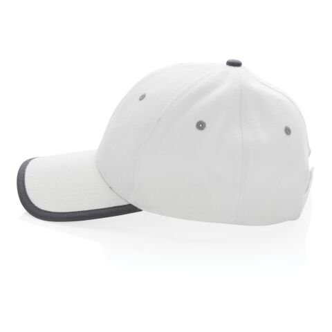 Impact AWARE™ 280gr Brushed rCotton 6 Panel Kontrast-Cap weiß | ohne Werbeanbringung | Nicht verfügbar | Nicht verfügbar | Nicht verfügbar