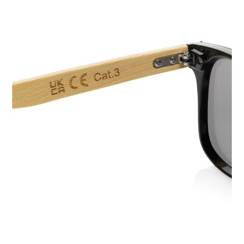 Prism Sonnenbrille aus RCS rec. Kunststoff mit Bambusbügeln braun | ohne Werbeanbringung | Nicht verfügbar | Nicht verfügbar