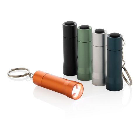 Flash Schlüsselanhänger-Taschenlampe aus RCS rec. Aluminium blau | ohne Werbeanbringung | Nicht verfügbar | Nicht verfügbar