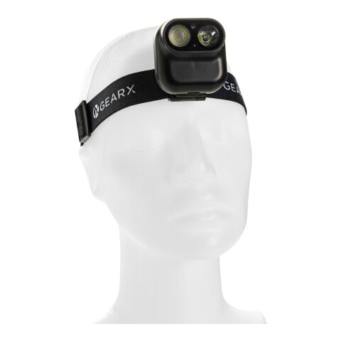 Gear X Stirnlampe mit Bewegungssensor aus RCS rec. ABS schwarz | ohne Werbeanbringung | Nicht verfügbar | Nicht verfügbar