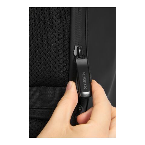 Urban wasserabweisender Flap-Top Rucksack schwarz-grau | ohne Werbeanbringung | Nicht verfügbar | Nicht verfügbar