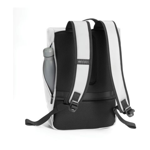 Urban wasserabweisender Flap-Top Rucksack grau-schwarz | ohne Werbeanbringung | Nicht verfügbar | Nicht verfügbar