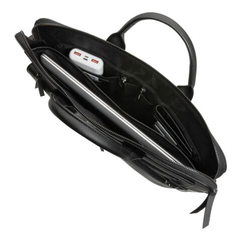 &quot;Swiss Peak 14&quot;&quot; Laptoptasche aus GRS recyceltem PU&quot; schwarz | ohne Werbeanbringung | Nicht verfügbar | Nicht verfügbar