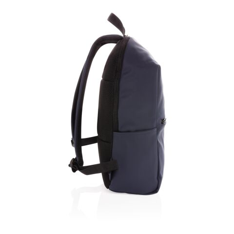 Schicker PU 15.6&quot; Laptop-Rucksack blau | ohne Werbeanbringung | Nicht verfügbar | Nicht verfügbar