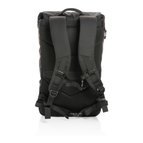 Impact AWARE™ RPET wasserabweisender 15.6&quot; Laptop-Rucksack schwarz | ohne Werbeanbringung | Nicht verfügbar | Nicht verfügbar | Nicht verfügbar