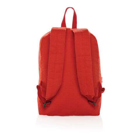 Impact Aware™ 285g/m² Rucksack aus Recycled Canvas Sattes Rot | ohne Werbeanbringung | Nicht verfügbar | Nicht verfügbar | Nicht verfügbar