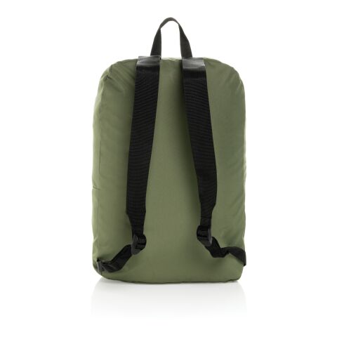 Dillon AWARE™ RPET faltbarer klassischer Rucksack grün | ohne Werbeanbringung | Nicht verfügbar | Nicht verfügbar | Nicht verfügbar