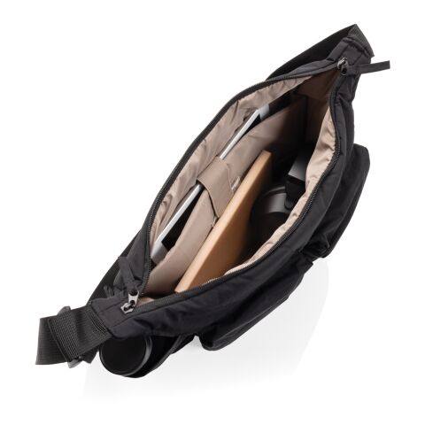 KENTO URBAN gepolsterte Crossover-Tasche aus RCS rec. Nylon schwarz