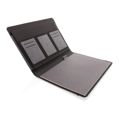 A4 Portfolio aus PU grau | ohne Werbeanbringung | Nicht verfügbar | Nicht verfügbar