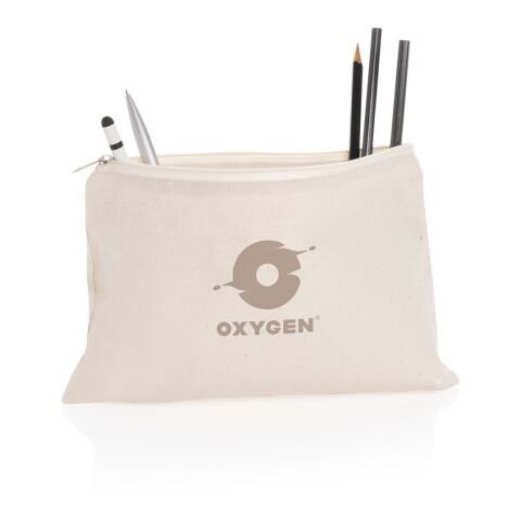 Impact Aware™ 285g/m² Stifte-Etui aus ungefärbtem Canvas weiß | ohne Werbeanbringung | Nicht verfügbar | Nicht verfügbar