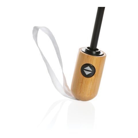 21&quot; Impact AWARE™ RPET 190T Bambus-Schirm autom. open/close weiß | ohne Werbeanbringung | Nicht verfügbar | Nicht verfügbar