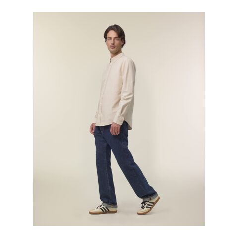 POD Stanley&amp;Stella - Stanley Oxford Shirt beige | XXL | DTF Linke Brust