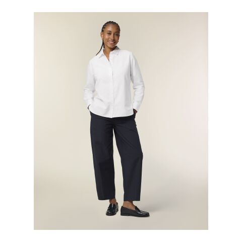 POD Stanley&amp;Stella - Stella Oxford Shirt weiß | XL | DTF Linke Brust