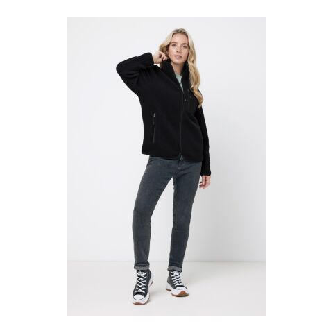 Iqoniq Diran Fleecejacke aus recyceltem Polyesterflor schwarz | XXXL | ohne Werbeanbringung | Nicht verfügbar | Nicht verfügbar | Nicht verfügbar