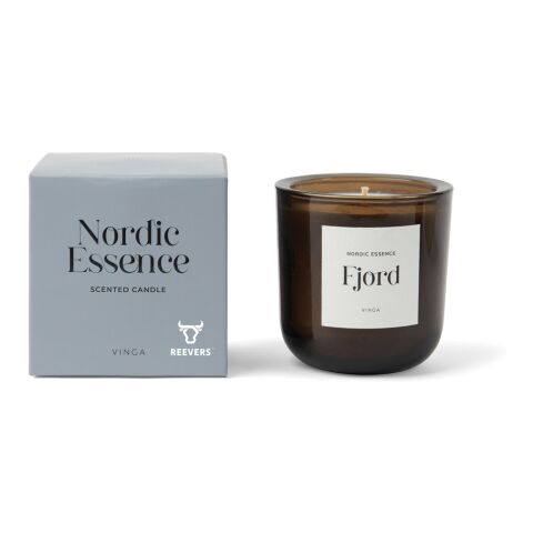 Nordic Essence Duftkerze groß blau-dunkelbraun