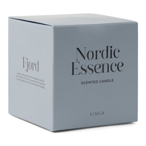 Nordic Essence Duftkerze groß blau-dunkelbraun | ohne Werbeanbringung