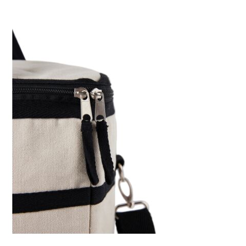 VINGA Volonne AWARE™ Kühlkorb aus recyceltem Canvas off white-schwarz | ohne Werbeanbringung | Nicht verfügbar | Nicht verfügbar | Nicht verfügbar