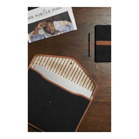 VINGA Bosler 16&quot; Laptop-Tasche aus GRS recyceltem Canvas schwarz | ohne Werbeanbringung | Nicht verfügbar | Nicht verfügbar