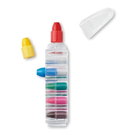 6-teiliges Set Wachsmalkreide transparent | ohne Werbeanbringung | Nicht verfügbar | Nicht verfügbar | Nicht verfügbar