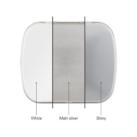 Klappdose weiß | ohne Werbeanbringung | KoRo zuckerfreie Kaugummis