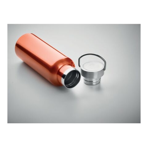 Doppelwandige Flasche 500 ml im Kannenlook orange | ohne Werbeanbringung | Nicht verfügbar | Nicht verfügbar | Nicht verfügbar