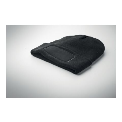 Beanie RPET-Polyester schwarz | ohne Werbeanbringung | Nicht verfügbar | Nicht verfügbar | Nicht verfügbar