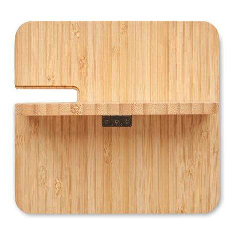 3in1 faltbare Ladestation 15W holzfarben | ohne Werbeanbringung | Nicht verfügbar | Nicht verfügbar