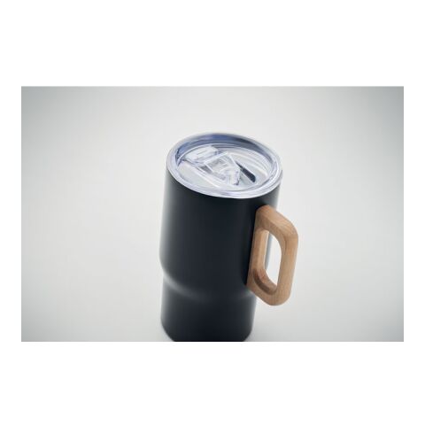 Doppelwandiger Becher 350ml schwarz | ohne Werbeanbringung | Nicht verfügbar | Nicht verfügbar | Nicht verfügbar