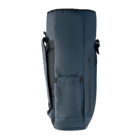 Rolltop-Rucksack 600D RPET blau | ohne Werbeanbringung | Nicht verfügbar | Nicht verfügbar | Nicht verfügbar