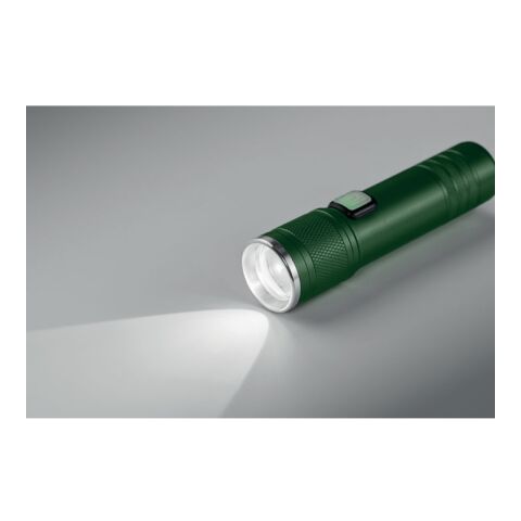 Wiederaufladbare Taschenlampe dunkelgrün
