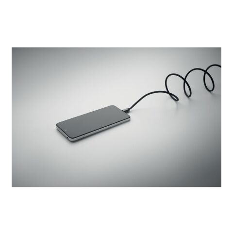 Magnetisches Kabel RPET schwarz | ohne Werbeanbringung | Nicht verfügbar | Nicht verfügbar