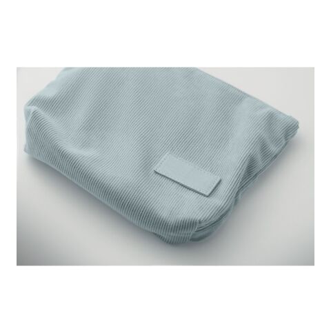 Kosmetiktasche Kord-Polyester himmelblau | ohne Werbeanbringung | Nicht verfügbar | Nicht verfügbar | Nicht verfügbar