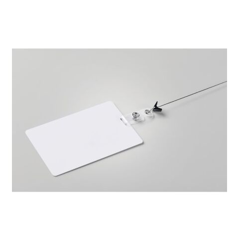 Lanyard-Ausweis 120 x 80 mm weiß | ohne Werbeanbringung | Nicht verfügbar | Nicht verfügbar | Nicht verfügbar