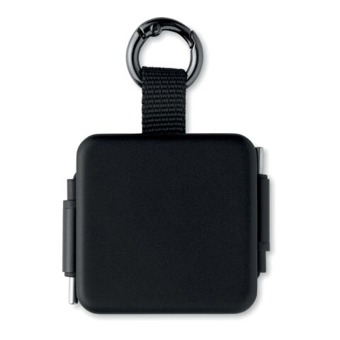 Einziehbares 100W-Typ-C-Kabel schwarz