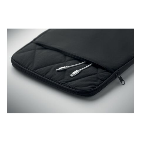 15" Laptop-Hülle Nylon schwarz | ohne Werbeanbringung | Nicht verfügbar | Nicht verfügbar | Nicht verfügbar