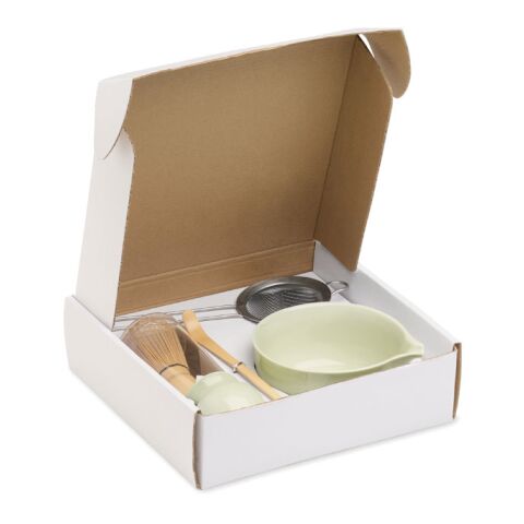 Matcha-Set 5-teilig grün | ohne Werbeanbringung | Nicht verfügbar | Nicht verfügbar