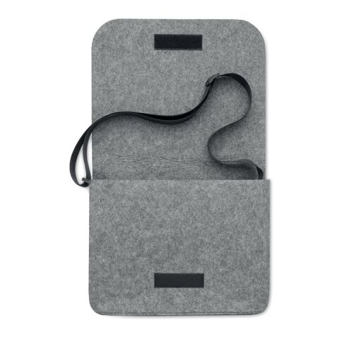 Umhängetasche aus RPET-Filz grau | ohne Werbeanbringung | Nicht verfügbar | Nicht verfügbar | Nicht verfügbar