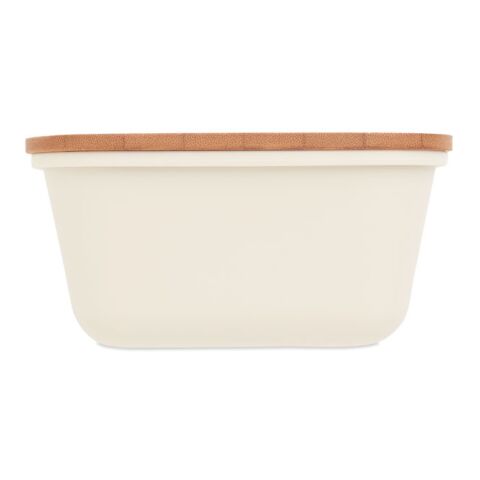 Lunchbox mit Bambus-Deckel beige | ohne Werbeanbringung | Nicht verfügbar | Nicht verfügbar