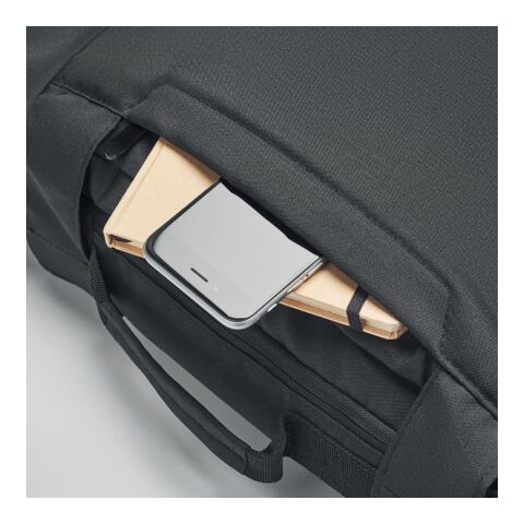 Laptop Rucksack 300D RPET &quot;Singapore&quot; schwarz | ohne Werbeanbringung | Nicht verfügbar | Nicht verfügbar | Nicht verfügbar