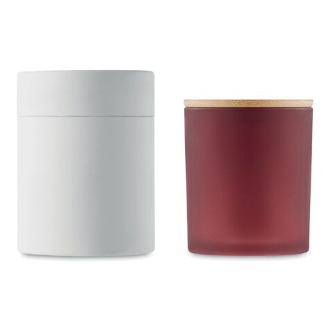 Kerze im Glas 280 g bordeaux | ohne Werbeanbringung | Nicht verfügbar | Nicht verfügbar