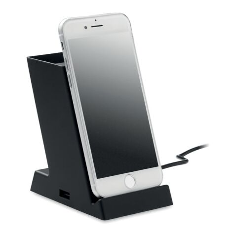 Kabelloses Ladegerät 15W ABS schwarz | ohne Werbeanbringung | Nicht verfügbar | Nicht verfügbar