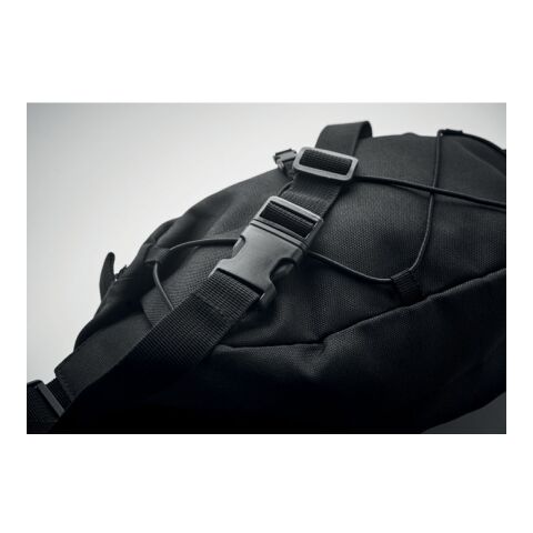 Gürteltasche 600D Recycled PET schwarz | ohne Werbeanbringung | Nicht verfügbar | Nicht verfügbar | Nicht verfügbar