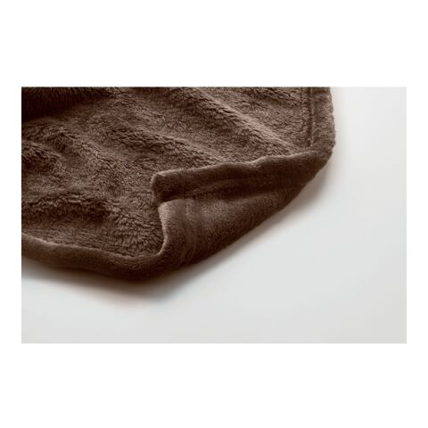 Recycelt PET-Flanell Fleece-Decke 280g/m² Schokolade | ohne Werbeanbringung | Nicht verfügbar | Nicht verfügbar | Nicht verfügbar