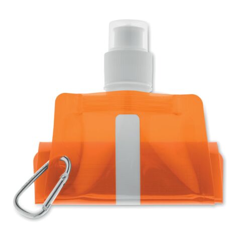 Faltbare Wasserflasche transparent orange | ohne Werbeanbringung | Nicht verfügbar | Nicht verfügbar