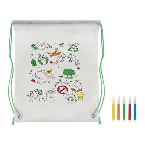 Gestaltbarer Kordelzugbeutel limette | ohne Werbeanbringung | Nicht verfügbar | Nicht verfügbar | Nicht verfügbar