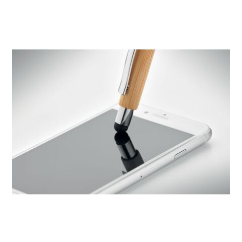 Druckkugelschreiber mit Stylus holzfarben | ohne Werbeanbringung | Nicht verfügbar | Nicht verfügbar