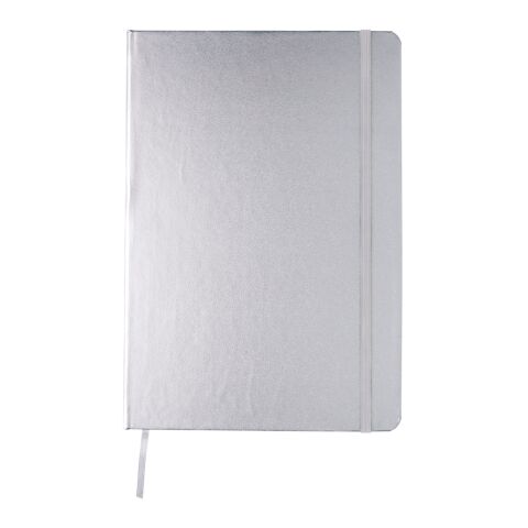 Basic Hardcover Notizbuch A5 silber | ohne Werbeanbringung | Nicht verfügbar | Nicht verfügbar