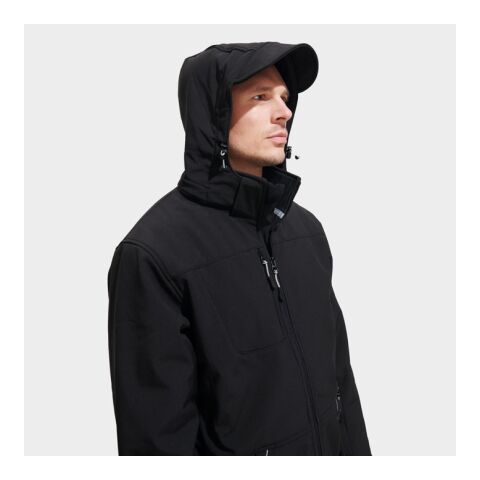 Rock Herren-Winter-Softshelljacke schwarz | XL