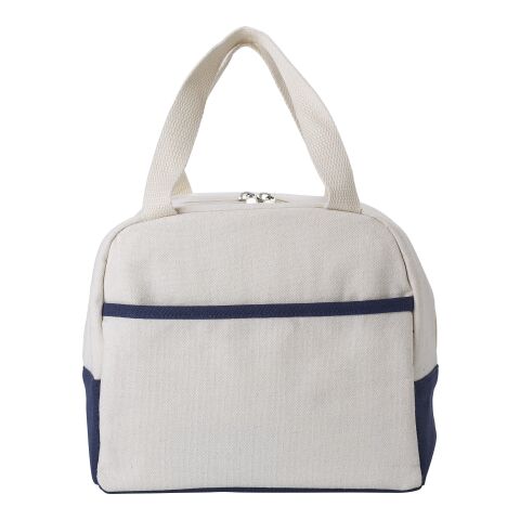 Kühltasche aus Baumwolle (280 gr/m²) Alex marineblau/transparent | ohne Werbeanbringung | Nicht verfügbar | Nicht verfügbar